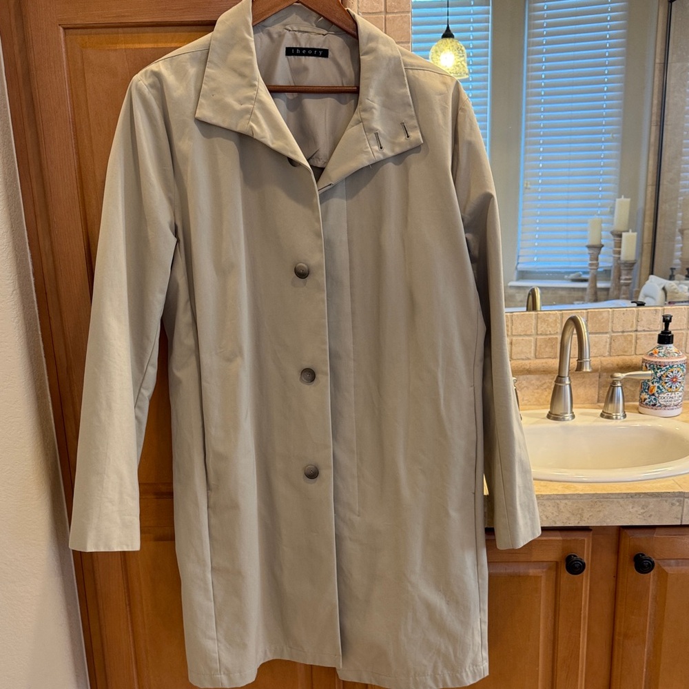 Theory Beige Trench Coat